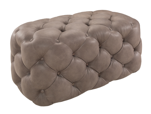 Банкетка Капитоне в каретной стяжке кожзам