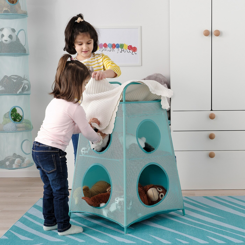 IKEA TIGERFINK  (ИКЕА ТИГЕРФИНК)  -  Полки с разделителями, бирюзовый