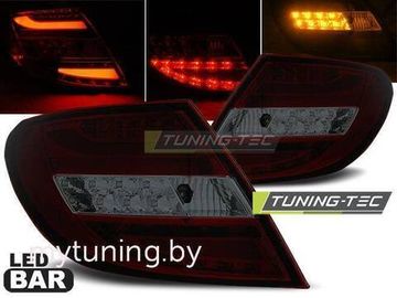 Задние фонари Mercedes C W204 red smoke led bar