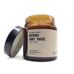 Свеча MYRRH AND SAGE / Мирра Свеча Шалфей SMELL&SMILE