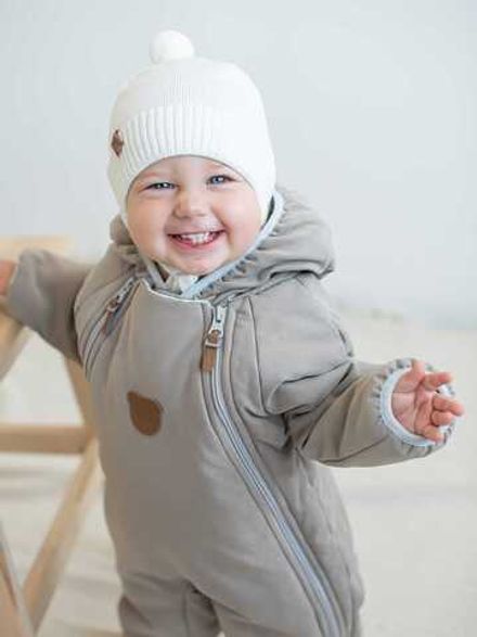 Шапка хлопковая однослойная "Молоко" на завязках 0+