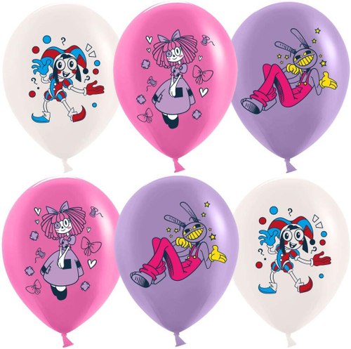 Шар 12" Ассорти Удивительный цирк ДБ 10 шт