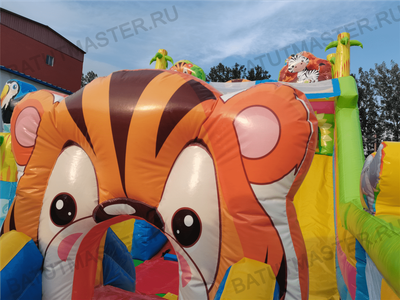 Коммерческий батут "Звериная команда", 10*5*5,5 м