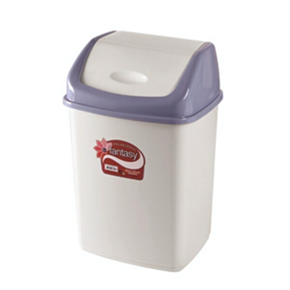 Контейнер для мусора с плавающей кр. "Фантазия" 10л 09402 св.серый