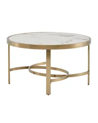 Журнальный столик Адриана 80*80 см светлая керамика