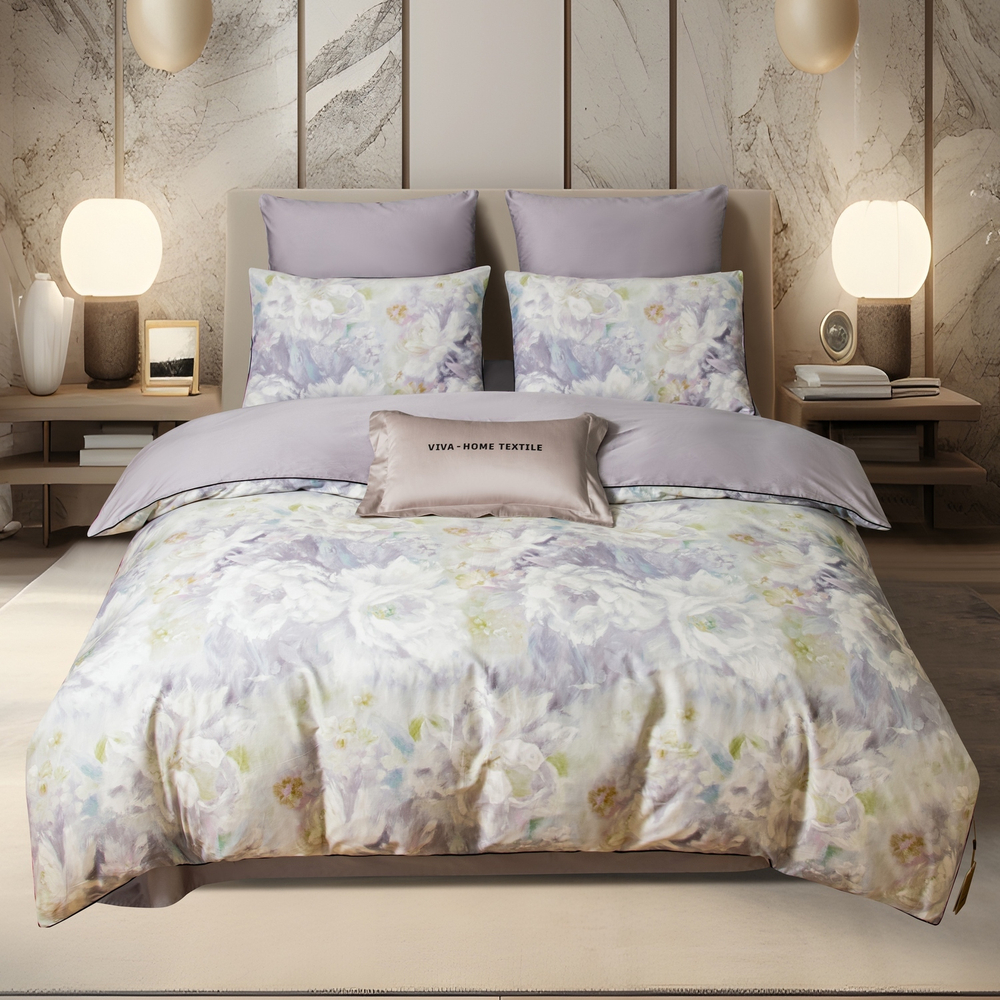 КПБ Сатин Премиум на резинке CPAR050, Евро, 4 наволочки, простынь 140*200*30