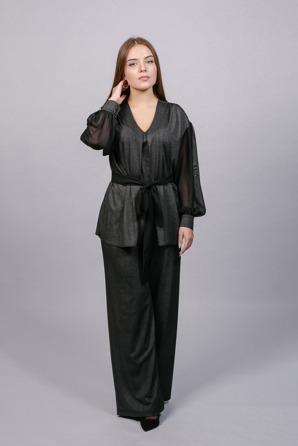 Джемпер 3111ЗП, черный #74Ч093111ЗП