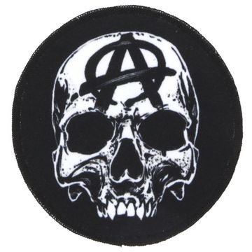 Нашивка Anarchy Анархия череп круглая (025)