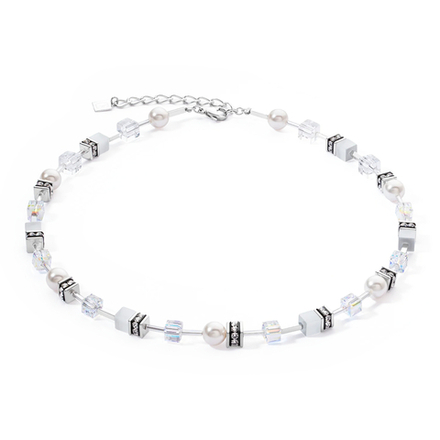 Колье Coeur de Lion White-Silver 4081/10-1417