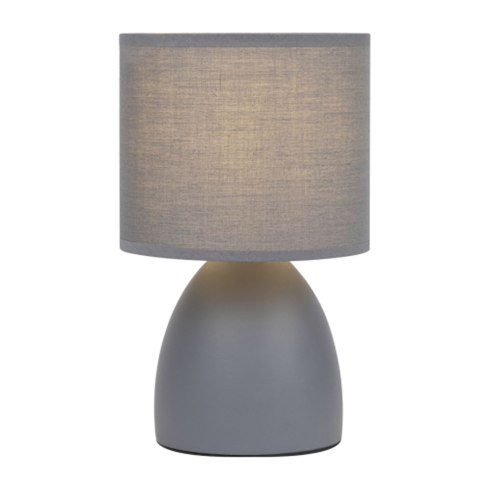 Настольная лампа Rivoli Nadine 7042-501 1 * Е14 40 Вт керамика серая с абажуром | Rivoli