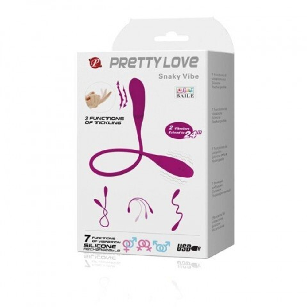 Вибратор с двойной стимуляцией Snaky vibe