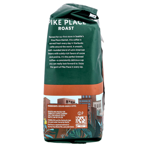 Starbucks, Pike Place®, кофе, молотый, средней обжарки, 340 г (12 унций)