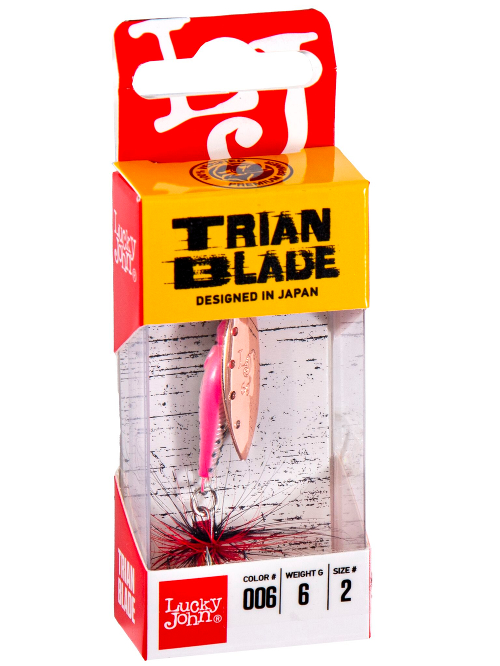 Блесна вращающаяся Lucky John TRIAN BLADE LONG 06.0г 006