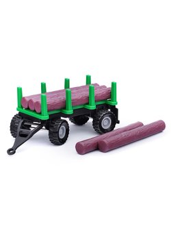 Машинка Трактор с прицепом Фермер на батарейках (550-10P)