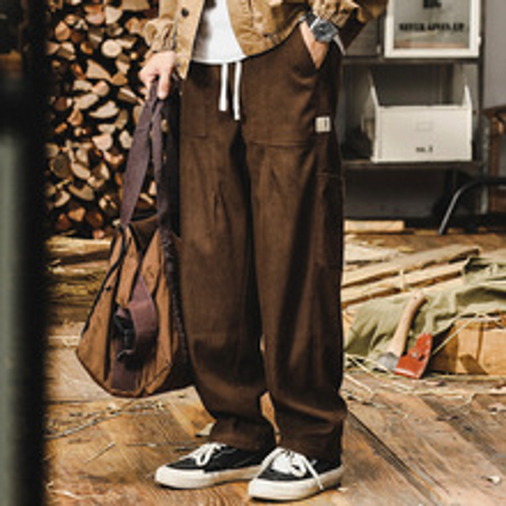 Американские вельветовые брюки для мужчин свободные мужские, брюки мужские весенние и осенние прямые брюки