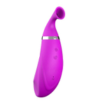 Лиловый клиторальный стимулятор Romance Elephant с функцией всасывания