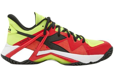 Теннисные кроссовки Diadora B.Icon 2 AG - yellow fluo dd/black/fiery red - Black Red Yellow