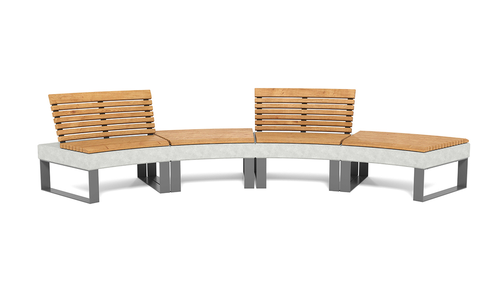 Скамейка с бетоном SK00130