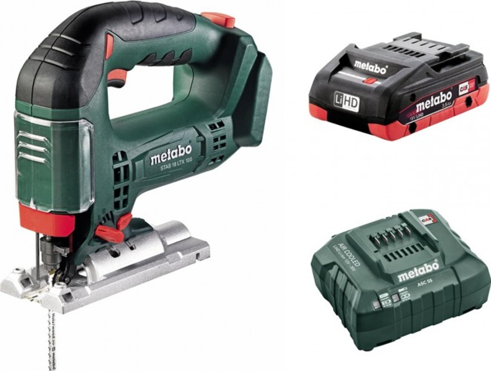 Аккумуляторный лобзик METABO STAB 18 LTX 100  ( 1 х 4.0 Ач ) Т0335