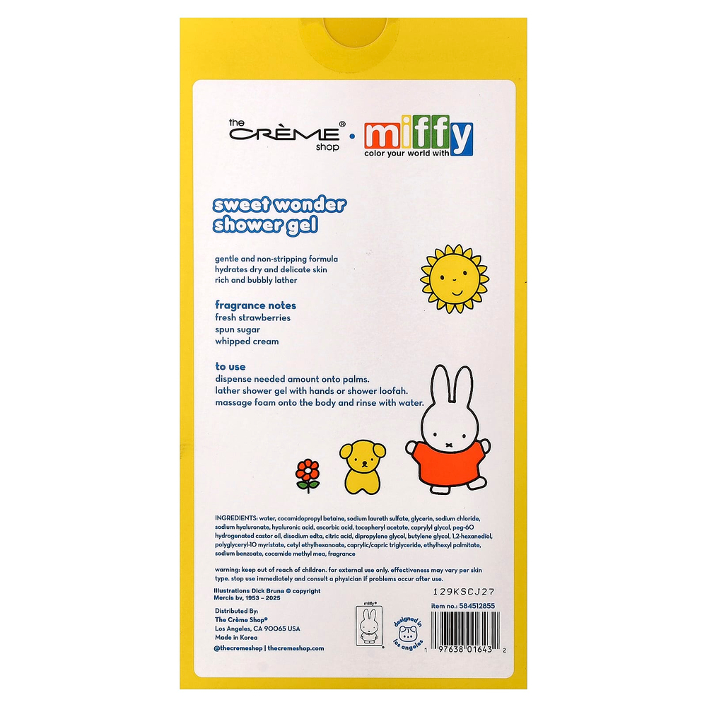 The Creme Shop, Miffy, увлажняющий гель для душа, Sweet Wonder, 340 мл (11,4 жидк. унции)