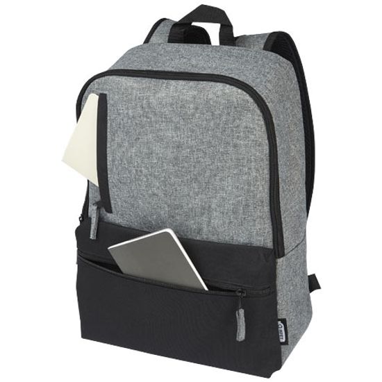 Двухцветный рюкзак для ноутбука 15" Reclaim объемом 14 л, изготовленный из переработанных материалов по стандарту GRS