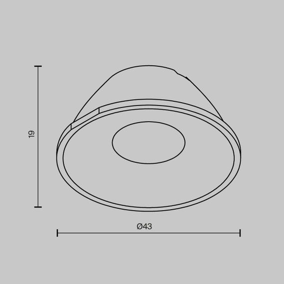 Линза Maytoni Technical Downlight для Alfa LED 36° LensCD43-36