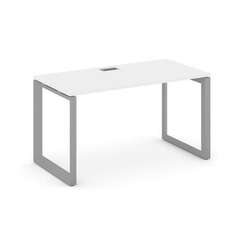 Style Project Стол письменный SN-59O.SP-003 Белый/Металл Серый/Серебро Заглушка 1380*600*750