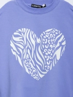 Лонгслив для девочки голубой