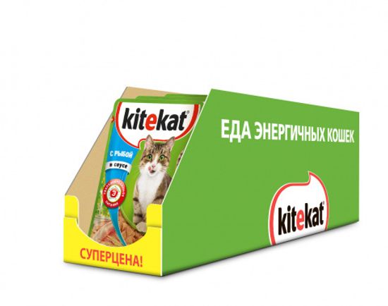 Kitekat пауч с рыбой в соусе 85 гр Kitekat пауч с рыбой в соусе 85 гр
