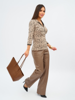 Блузка БЛ-015/бежевый-зебра