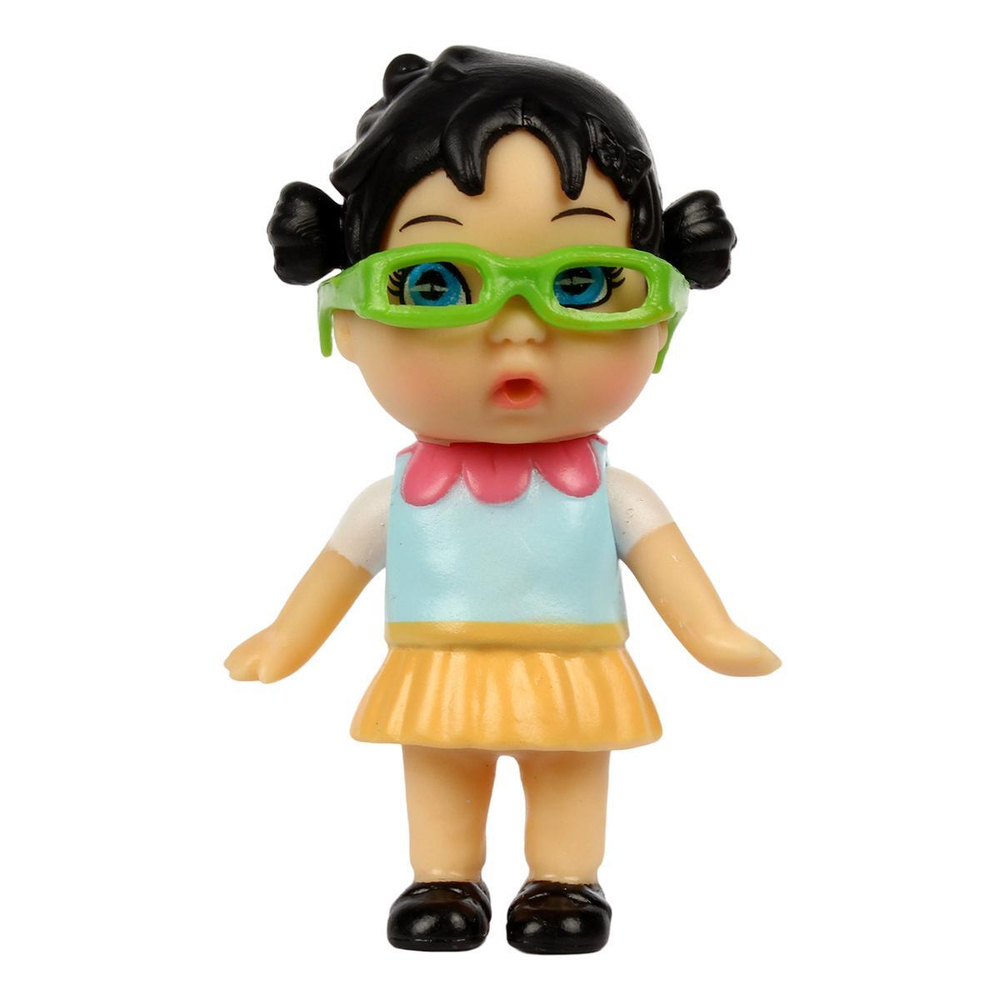 Куколка OLY в парике в чемоданчике на кодовом замке. Девочка 8см, арт.3381-1 (Bondibon)