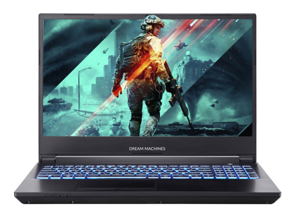 Ноутбук Dream Machines RT3060-15KZ30 Ryzen 5 5600X 16Gb SSD 1Tb NVIDIA RTX 3060 для ноутбуков 6Gb 15,6 FHD WVA Cam 62Вт*ч No OS Черный RT3060-15KZ30