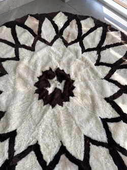 Ковер шкура натуральная овчина меховой