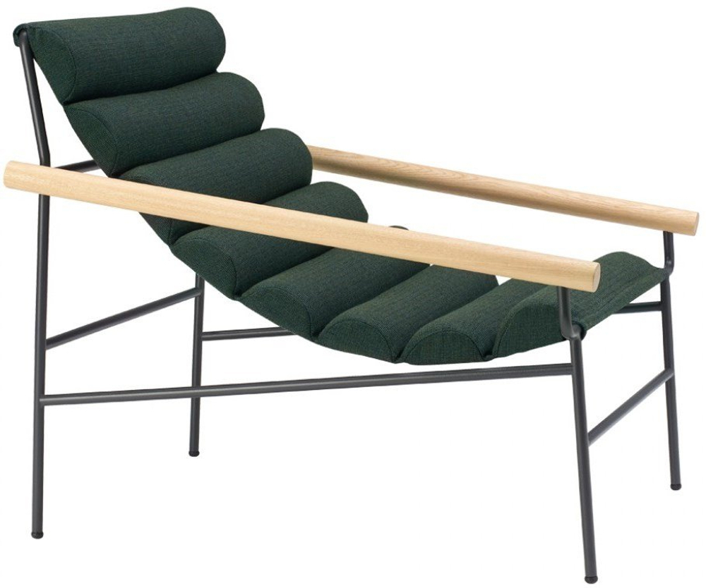 Кресло лаунж металлическое с подушкой Scab Design Dress Code Fashion Indoor, антрацит, черный