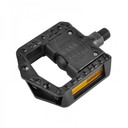 Педали пластик. F284DU СКЛАДНЫЕ широкие 105*84*28мм, 328 г черные WELLGO