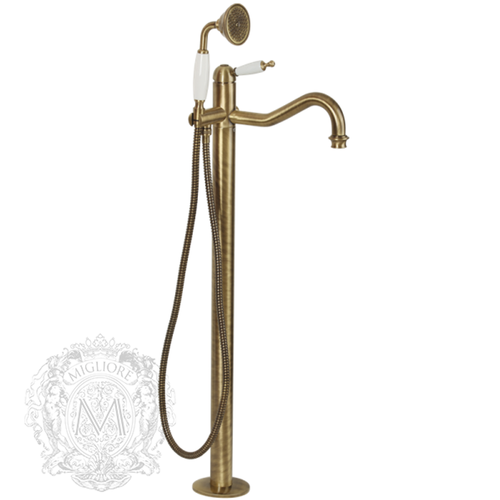 Смеситель для ванны напольный Migliore Oxford ML.OXF-6360 бронза