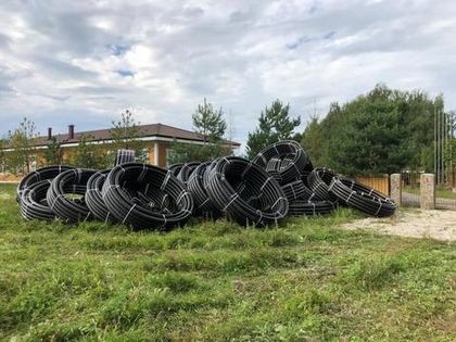 Доставлены газопроводные трубы