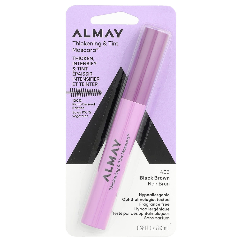 Almay, Thickening & Tint Mascara™, оттенок 403 черно-коричневый, 8,3 мл (0,28 жидк. унции)