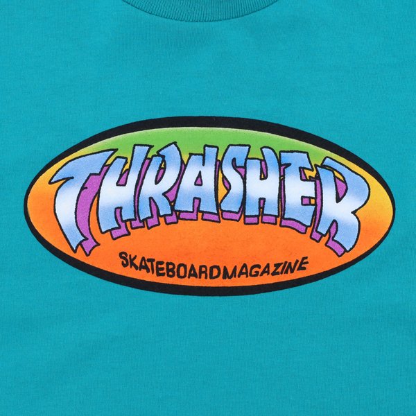 Футболка Thrasher Ninety-Five By Spanky T-Shirt (jade dome) артикул:JZc05zFZijaWYGRQp7ip-2 - купить в магазине Дайс