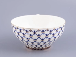 Чашка с блюдцем чайная 300 мл форма Купольная рисунок Кобальтовая сетка арт. 81.18456.00.1