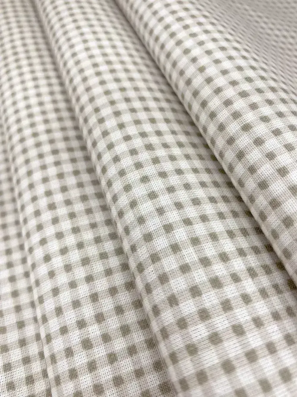 Наволочка комплект 2шт перкаль Сказка "Бежевая клеточка" 45х45 см на молнии