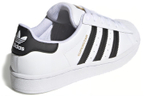 Big boy adidas originals Superstar J shell head trend avant-garde gold label classic low-top sneakers white and black