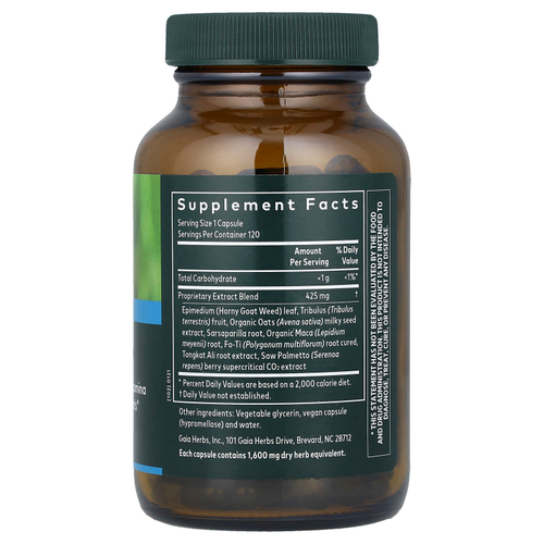 Gaia Herbs, Для мужчин мужское либидо, 120 веганских капсул Liquid Phyto-Caps