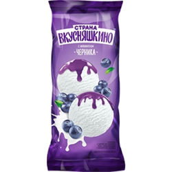 Мороженое Страна вкусняшкино Черника 180 гр