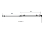 Душевой уголок Como-N VSR-4CN9013CGB, 1300*900, черный, стекло тонированное, , шт