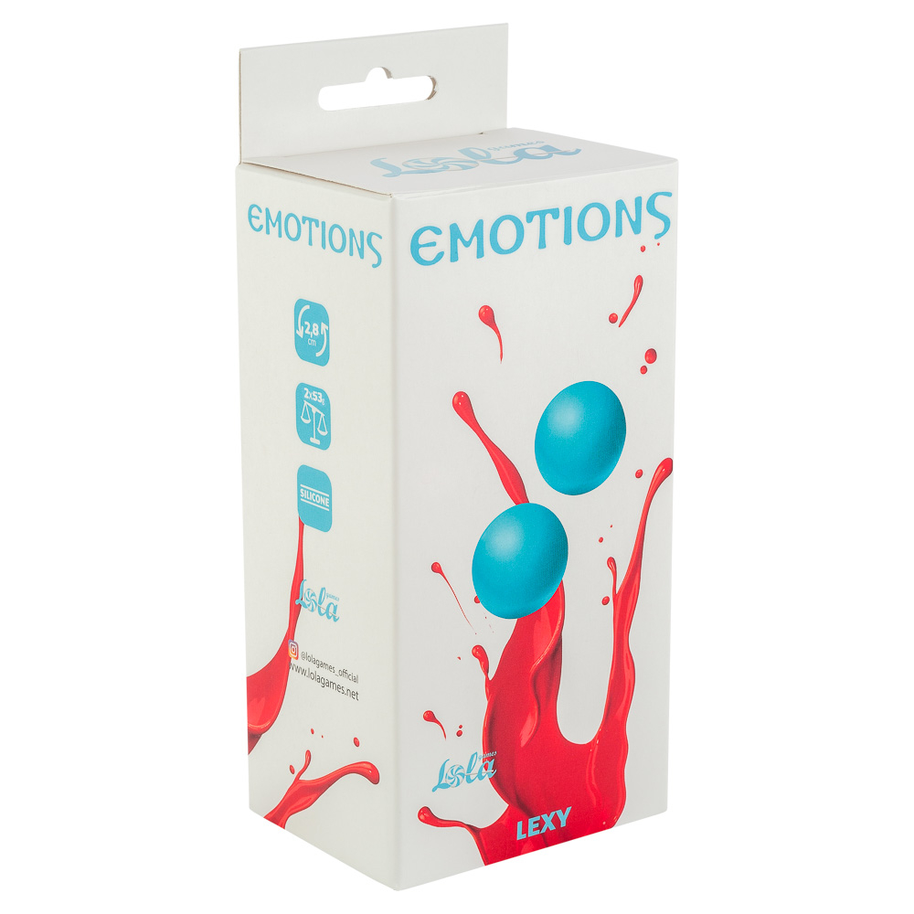 Вагинальные шарики без сцепки Emotions Lexy Medium turquoise 4015-03Lola