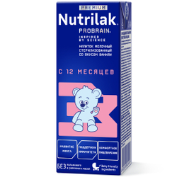 Готовая молочная смесь Nutrilak Premium 3 с 12 месяцев 200мл