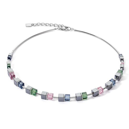 Колье Coeur de Lion Blue-Green-Lilac 5020/10-0754