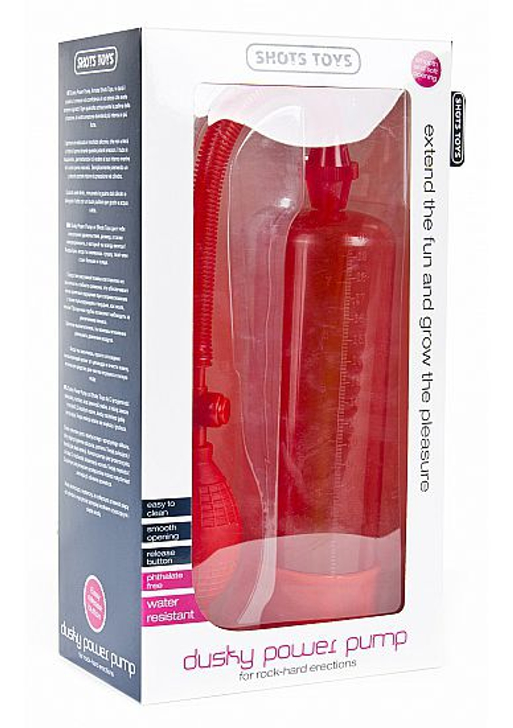 Красная вакуумная помпа Dusky Power (Цвет: красный)