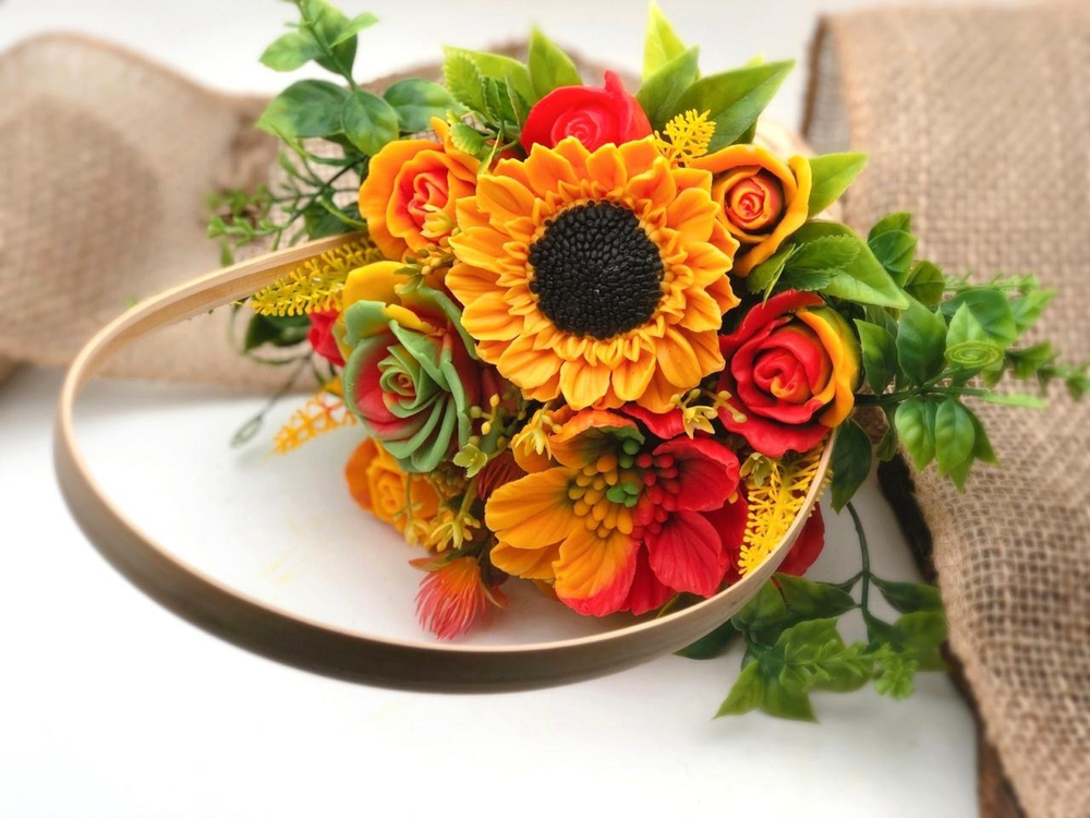 «Август» композиция в корзине